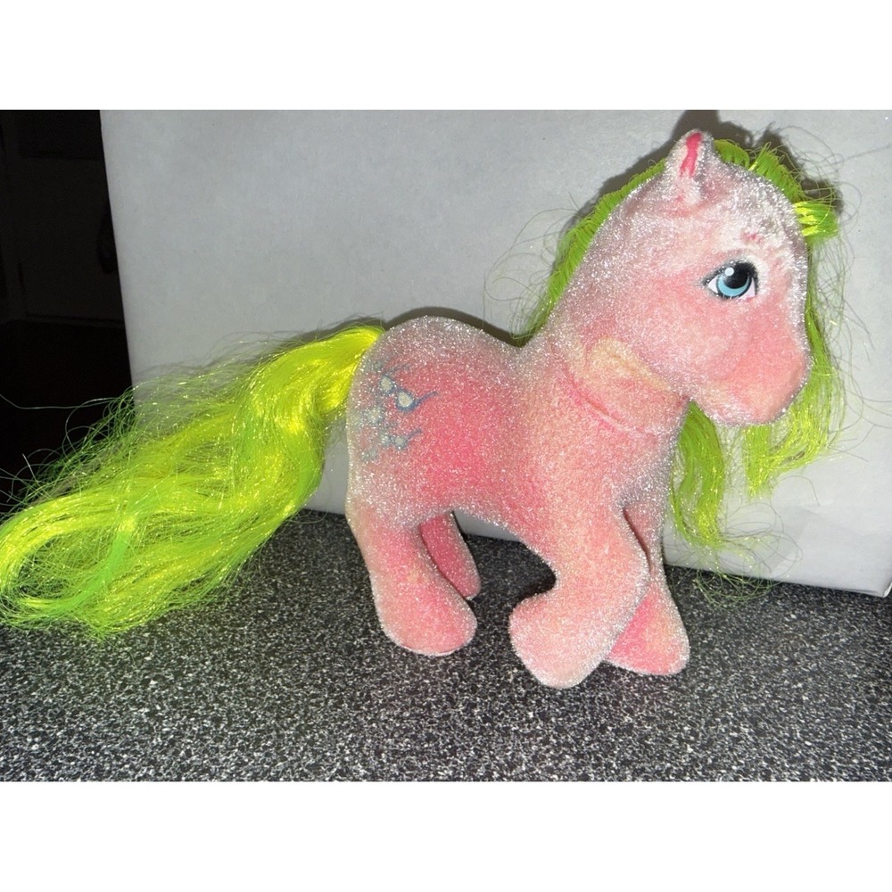My Little Pony So SOFT SHADY‎ 1985 Vintage MLP G1 HASBRO Pink Flocked